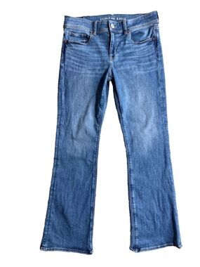 American Eagle Kick Boot Jeans Women’s Size 10 Next Level Stretch Medium Blue
